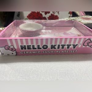 Hello kitty ceramic sushi plate set